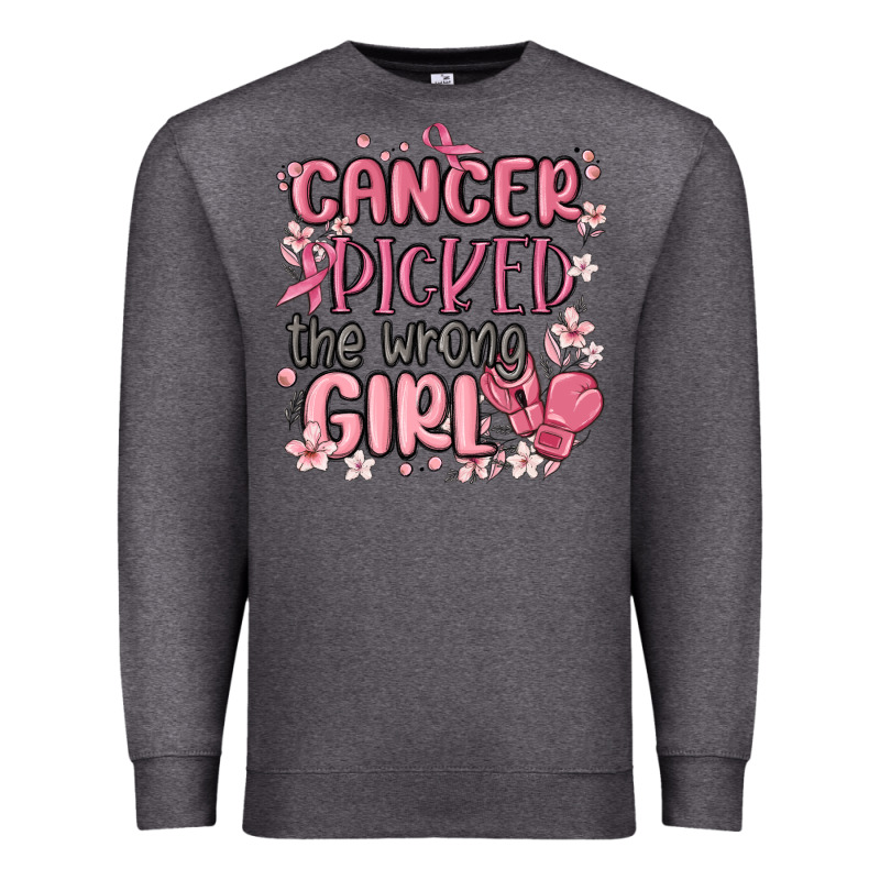 Cancer Picked The Wrong Girl Malia Premium Sweatshirt by MaliasSmallBusiness | Teevron