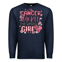 Navy cancer picked the wrong girl malia Premium Sweatshirt - MaliasSmallBusiness