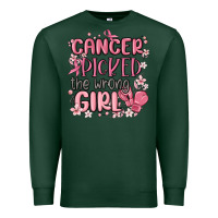 Sports Green cancer picked the wrong girl malia Premium Sweatshirt - MaliasSmallBusiness