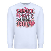 White cancer picked the wrong girl malia Premium Sweatshirt - MaliasSmallBusiness