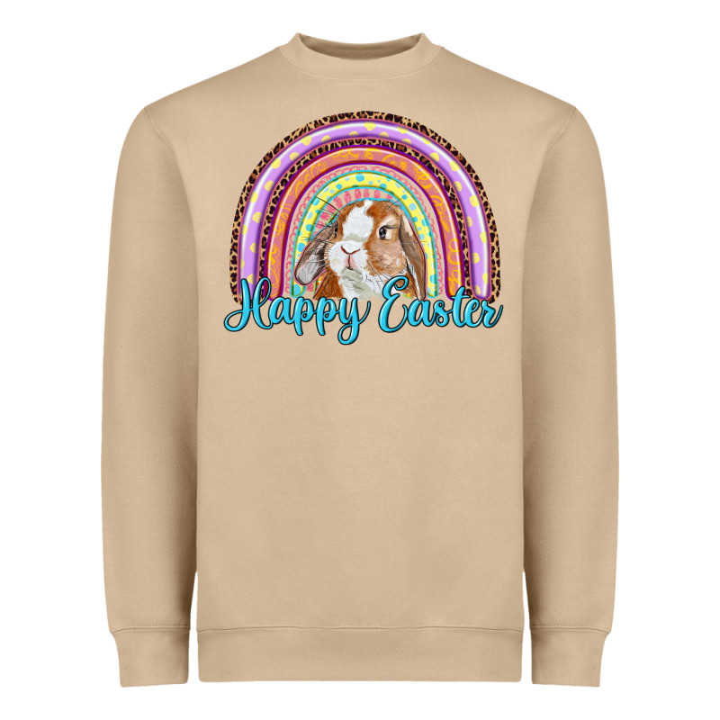 Happy Easter Rainbow Bunny Heavyweight Sweatshirt by RanaPortraitStore | Teevron