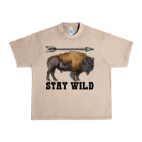French Oak stay wild bison Urban Heavy Tee - RanaPortraitStore