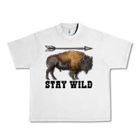 Lunar Rock stay wild bison Urban Heavy Tee - RanaPortraitStore