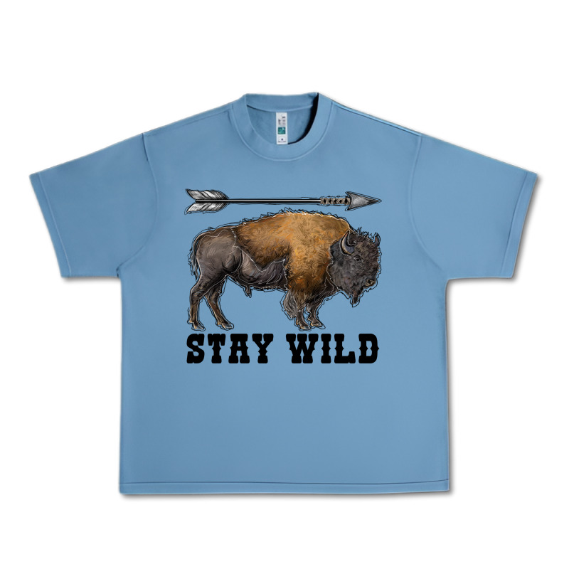 Stay Wild Bison Urban Heavy Tee by RanaPortraitStore | Teevron
