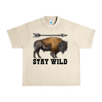 Sandshell stay wild bison Urban Heavy Tee - RanaPortraitStore