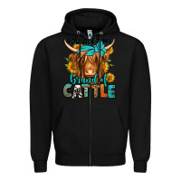 Black you ain't my brand of cattle longhaired cow Zipper Hoodie - Jasminsmagicworld