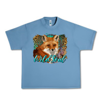 Pebble Blue wild soul fox with dream catcher Urban Heavy Tee - BarkalooDesign