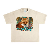 Sandshell wild soul fox with dream catcher Urban Heavy Tee - BarkalooDesign