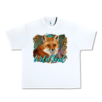 White wild soul fox with dream catcher Urban Heavy Tee - BarkalooDesign
