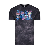 Cloud Black stitch coffee cups Vintage Tee - Zillion Design Studio