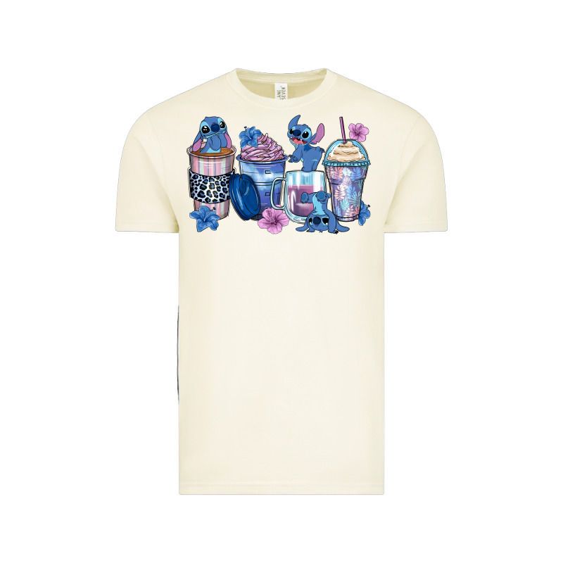 Stitch Coffee Cups Vintage Tee by Zillion Design Studio | Teevron