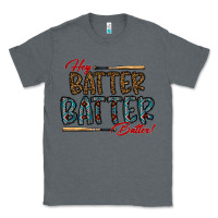Charcoal Heather hey batter batter batter Classic Tee - CowhideDigitalArt