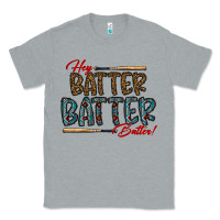 Heather Grey hey batter batter batter Classic Tee - CowhideDigitalArt
