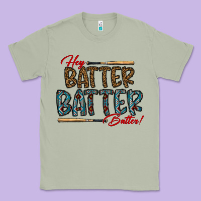 Hey Batter Batter Batter Classic Tee Designed By Cowhidedigitalart