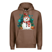 Chestnut christmas snowman Premium Hoodie - MaliasSmallBusiness