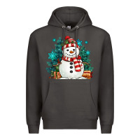 Smoke christmas snowman Premium Hoodie - MaliasSmallBusiness