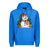 True Royal christmas snowman Premium Hoodie - MaliasSmallBusiness