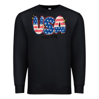 Black usa since 1776 Premium Sweatshirt - MaliasSmallBusiness