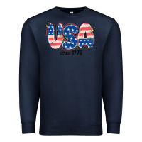 Navy usa since 1776 Premium Sweatshirt - MaliasSmallBusiness