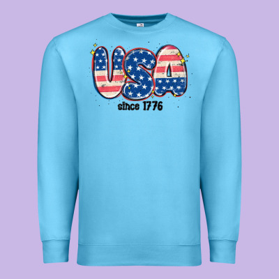 Usa Since 1776 Premium Sweatshirt Designed By Maliassmallbusiness