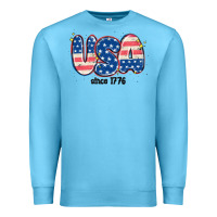 Ocean Blue usa since 1776 Premium Sweatshirt - MaliasSmallBusiness