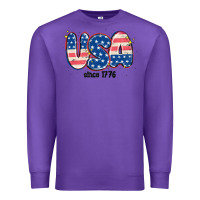 Purple usa since 1776 Premium Sweatshirt - MaliasSmallBusiness