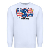 White usa since 1776 Premium Sweatshirt - MaliasSmallBusiness