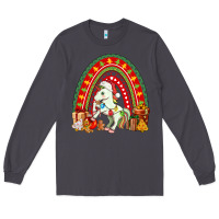 Smoke Christmas Unicorn Rainbow Long Sleeve Tee - FaDigitalArtStudio