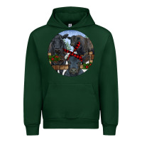 Forest Green Black Angus Family Urban Hoodie - RanaPortraitStore