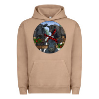 Pigment Burro Black Angus Family Urban Hoodie - RanaPortraitStore