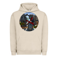 Pigment French Oak Black Angus Family Urban Hoodie - RanaPortraitStore