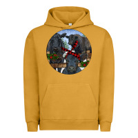 Pigment Peanut Butter Black Angus Family Urban Hoodie - RanaPortraitStore