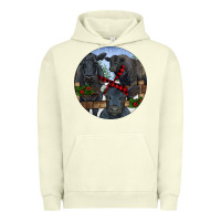 Pigment Pistachio Black Angus Family Urban Hoodie - RanaPortraitStore