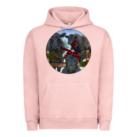 Pigment Salmon Black Angus Family Urban Hoodie - RanaPortraitStore
