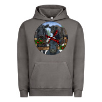 Pigment Tornado Black Angus Family Urban Hoodie - RanaPortraitStore