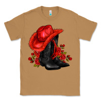 Toasted Coconut valentines day cowboy boots red  and roses Classic Tee - AdoDesignShop