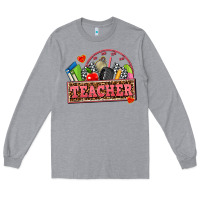 Heather Grey race teacher Long Sleeve Tee - AdoDesignShop