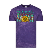 Cloud Purple western blessed mom with sunflower Vintage Tee - texasbilliewilder