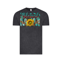 Vintage Black western blessed mom with sunflower Vintage Tee - texasbilliewilder