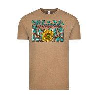 Vintage Coffee western blessed mom with sunflower Vintage Tee - texasbilliewilder