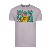 Vintage Zinc western blessed mom with sunflower Vintage Tee - texasbilliewilder