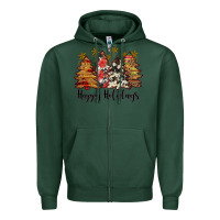 Sports Green happy holidays Zipper Hoodie - JahusDesignShop