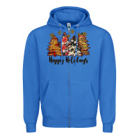 True Royal happy holidays Zipper Hoodie - JahusDesignShop