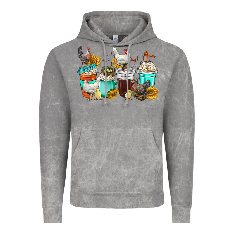 Chicken Coffee Cups Vintage Hoodie by texasbilliewilder | Teevron