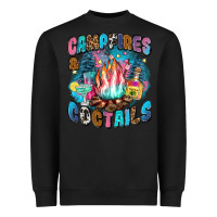 Black campfires and coctails Heavyweight Sweatshirt - Zillion Design Studio