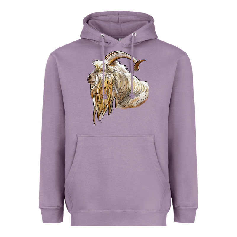 Kiko Goat Face Heavyweight Hoodie by LillyAllenDesigns | Teevron