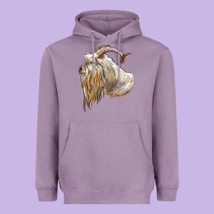Kiko Goat Face Heavyweight Hoodie Designed By Lillyallendesigns