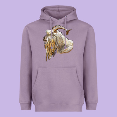 Kiko Goat Face Heavyweight Hoodie Designed By Lillyallendesigns
