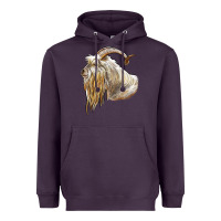 Plum kiko goat face Heavyweight Hoodie - LillyAllenDesigns
