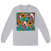 Moon Dust cute pig with patches seamless pattern Long Sleeve Tee - HRA Design Shop